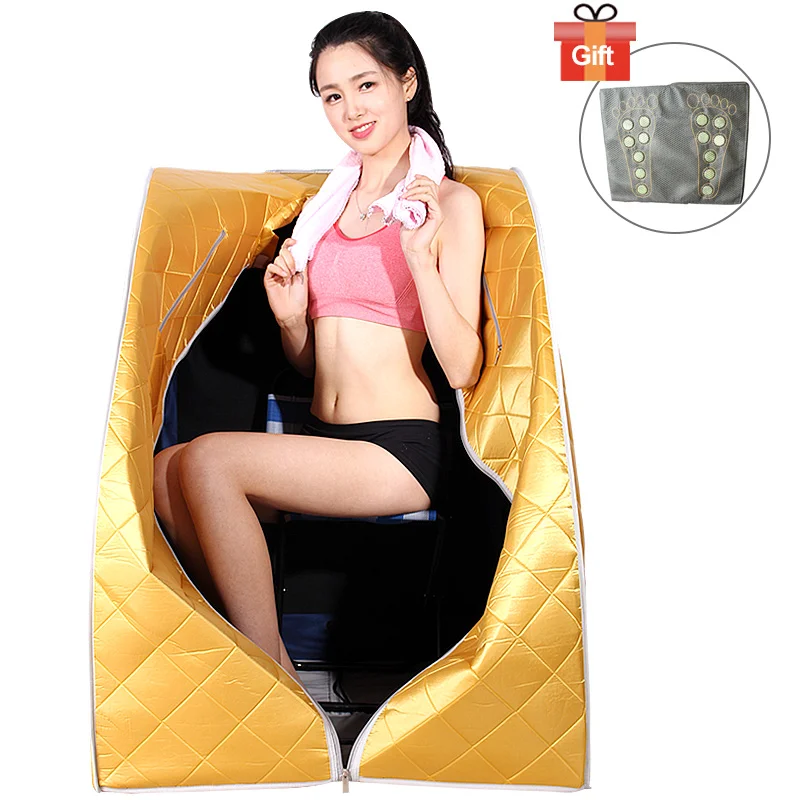 Household Far-infrared Sauna Rooms Home Steamer Shower Cover Portable Sauna Bag Sweat Steam Cabin Single Spa Fumigation Machine 6