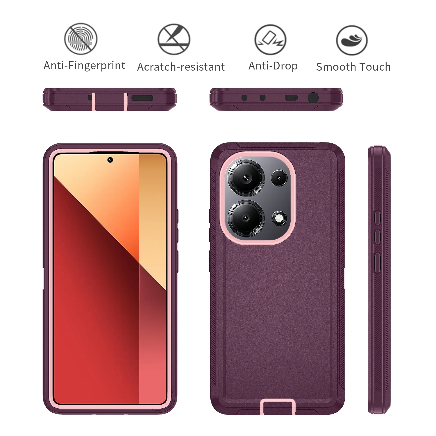 Shockproof Dustproof Armor Case - Rugged Anti-Scratch Protective Cover