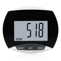 Advanced Multifunctional Pedometer with LCD Display & Built - in Clip (Black)