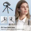 New Bee M51 Bluetooth 5.2 Wireless Headset Earphones Headphone with Dual-Mic CVC8.0 Noise Cancelling Handsfree Business Earbuds 5