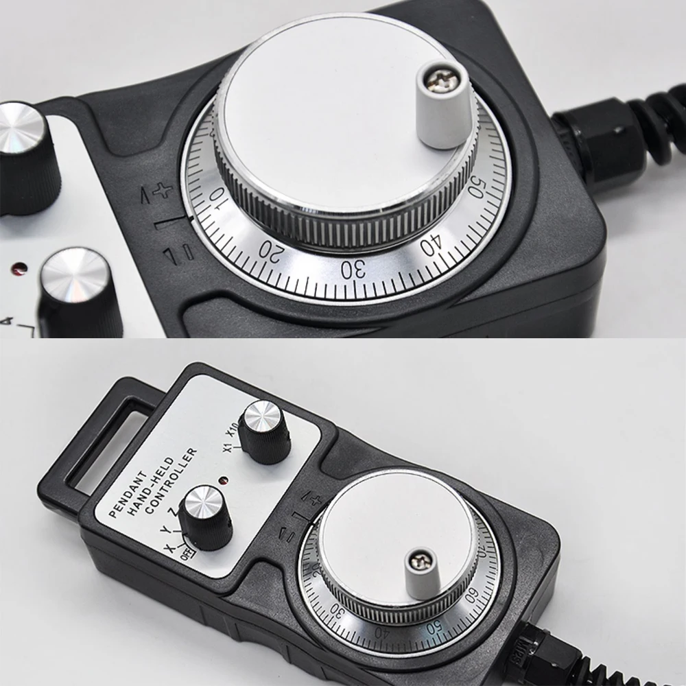 CNC Pulser Handwheel 5V 6pin Pulse 100 Manual Pulse Generator Hand Wheel CNC Machine 60mm 80mm Rotary Encoder cnc handwheel lathe milling hand wheel mpg manual control