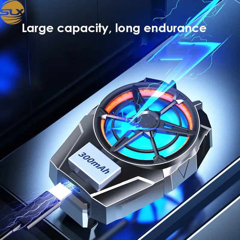 Phone Cooler Mobile Radiator Cell Phone Fan Mobile Heat Dissipation Plate 300Mah rechargeable mobile phone air cooler X52 Mobile phone cooling fan Mobile radiator back clip for iPhone Samsung phone cooler mobile radiator cell phone fan mobile heat dissipation plate