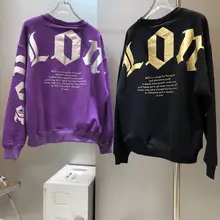 

Boy London Men's Hooded Sweater Fashion Luxury Brand Classic Black Wings Gilded Couple's Round Neck Sweater