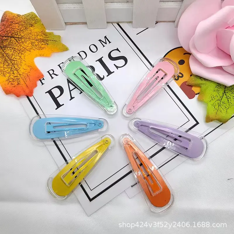 

10Pcs Transparent Candy Color BB Clips Sweet Geometric Hair Clips Women Girls Summer Ornament Hairpin Barrette Hair Accessories