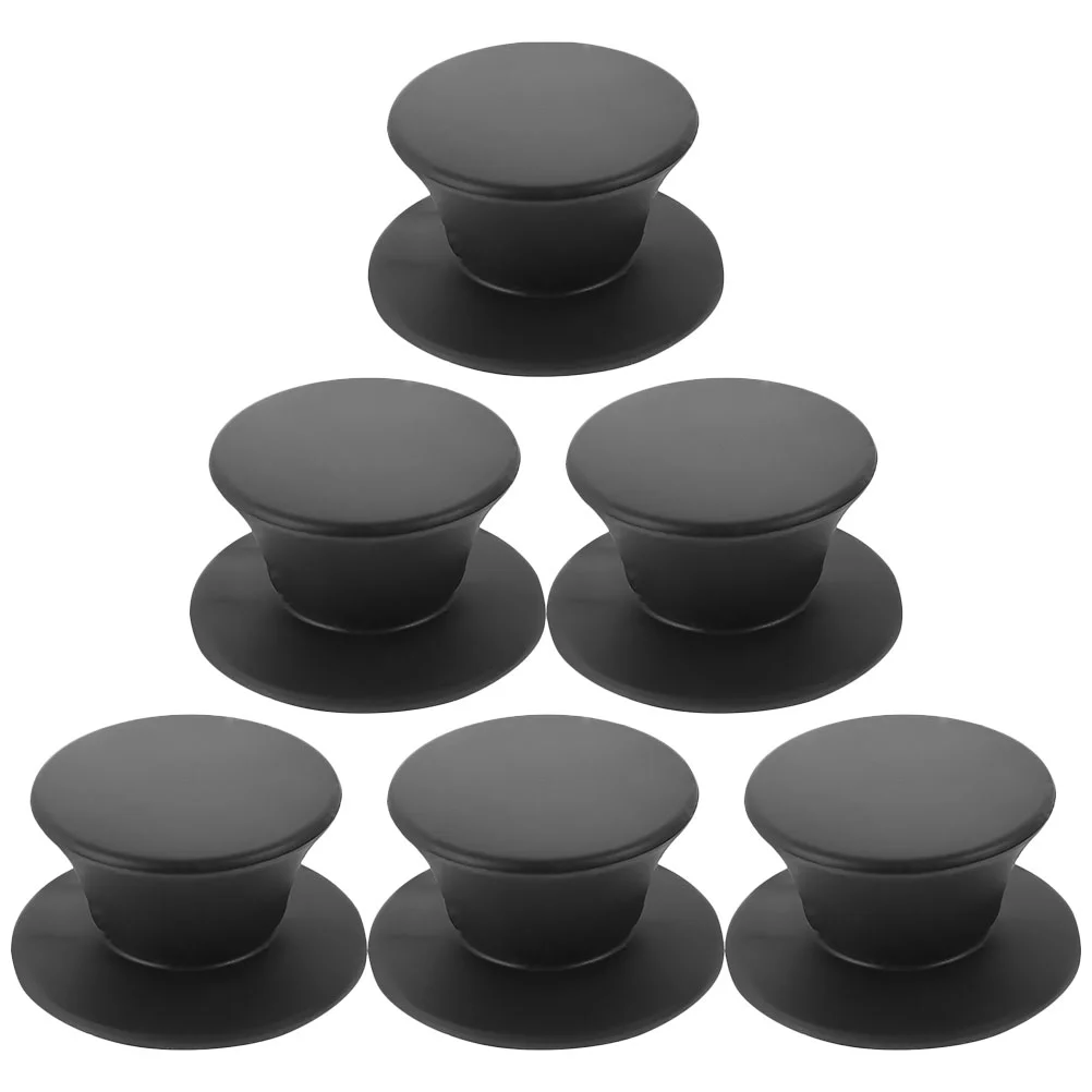 

6Pcs Universal Pot Lid Replacement Knobs Heat Resistant Silicone Pan Lid Holding Handles