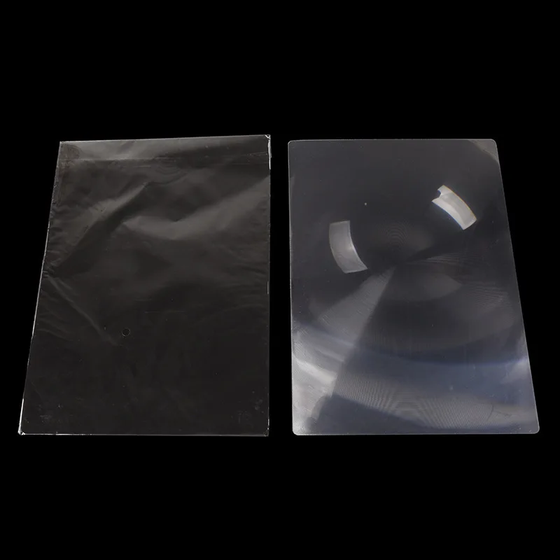 Square Fresnel Optical Lens 260Mmx180Mm A4 Ultra-Thin Full Page Reading Phone Magnifying Glass Lens magnifying glass reading magnifier