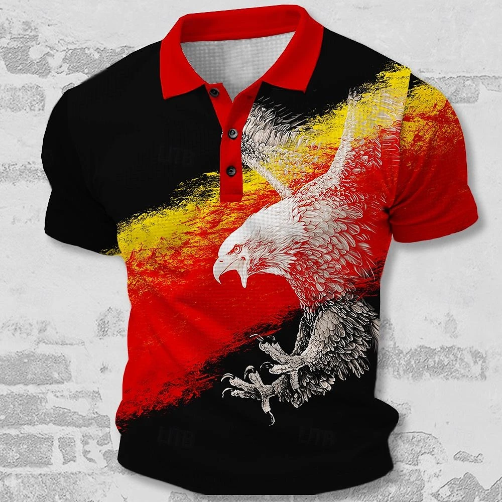

Germany Men's Polo Shirt 3D Print Casual Short Sleeve Tops Blouse Summer T-Shirts Oversized Clothing Tees Breathable Golf Shirts