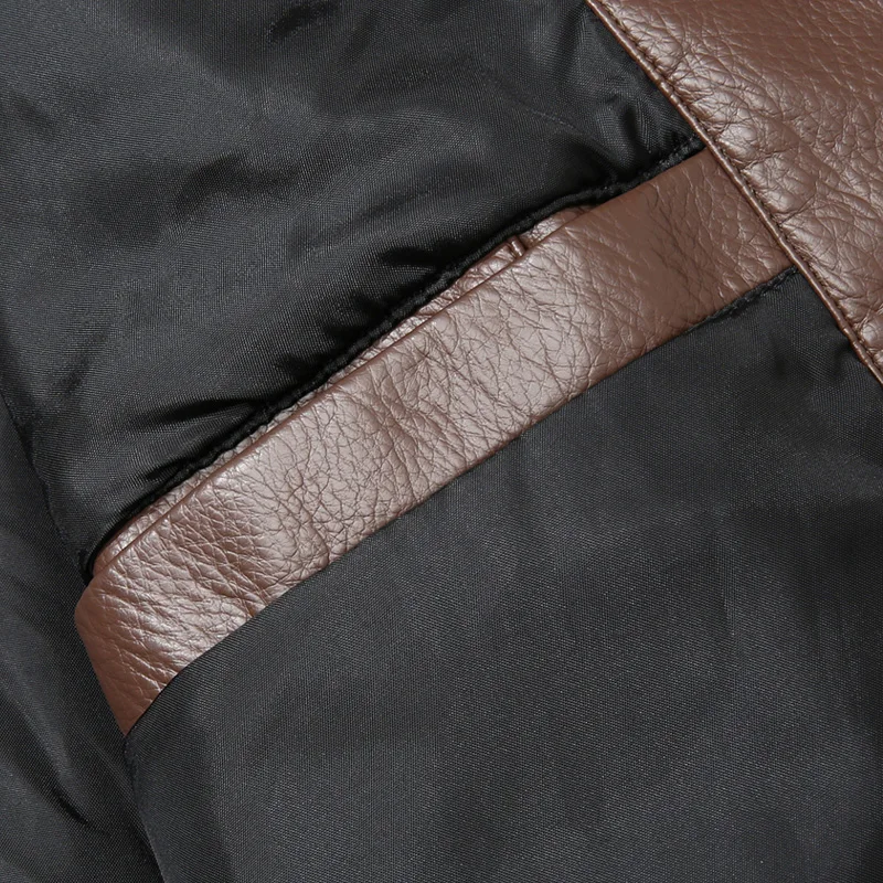 Lederjacke Herren Moto Mäntel Übergroße 6XL 7XL 8XL Plus Größe 2025, Straße Frühling Schwarz Herbst Hip Hop Wasserdicht Softshell – Detail 19