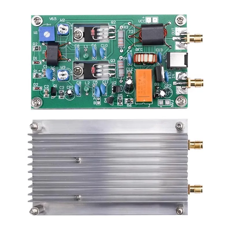 3-28MHz 30W 단파 RF 전력 증폭기 보드 CW SSB 리니어 RF AMP 고주파 단파 라디오 방송국 7MHz 13.56MHz RFID 신호