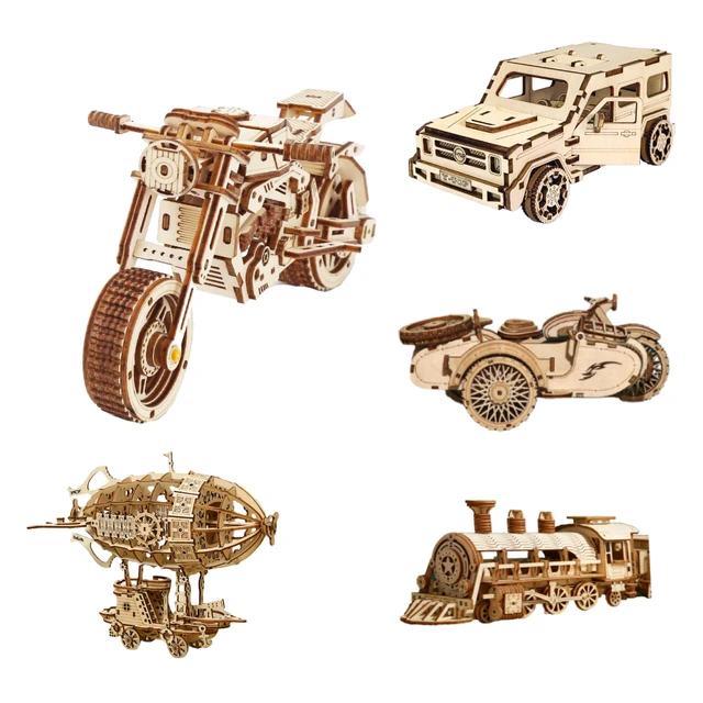 Puzzle 3d pour adultes Assemblage en bois 3d Puzzle Craft Diy Model Kit  pour construire des cadeaux créatifs pour les enfants (dirigeable)