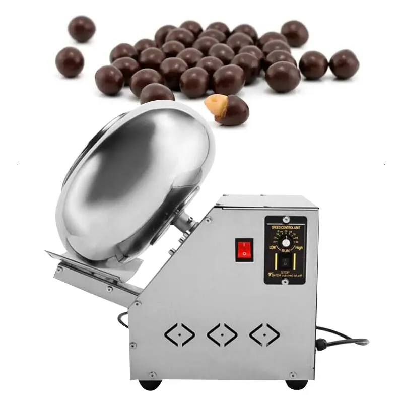 

PBOBP Commercial Round Pan Sugar Coating Machine Heating Function Chocolate Almond Nut Peanut Coating Maker Machine