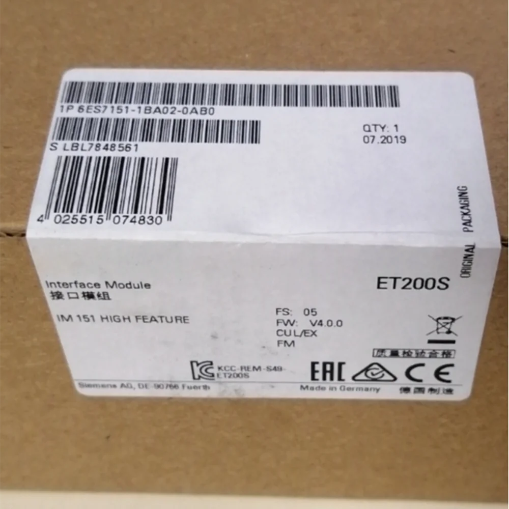 Per Modulo Plc Siemens 6Es7151-1Ba02-0Ab0