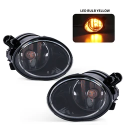 High - Performance Fog Lights and Headlights with Halogen LED Bulbs for Enhanced Visibility and Driving Safety (LED Bulbs Yellow)