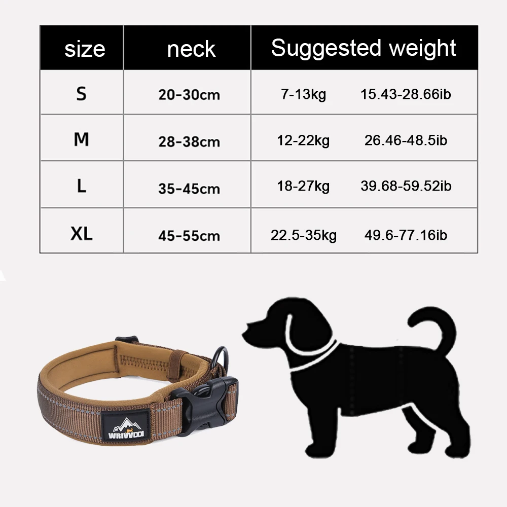 Heavy Duty Dog Collar For Large And Medium Breeds Durable Nylon_voghion.com