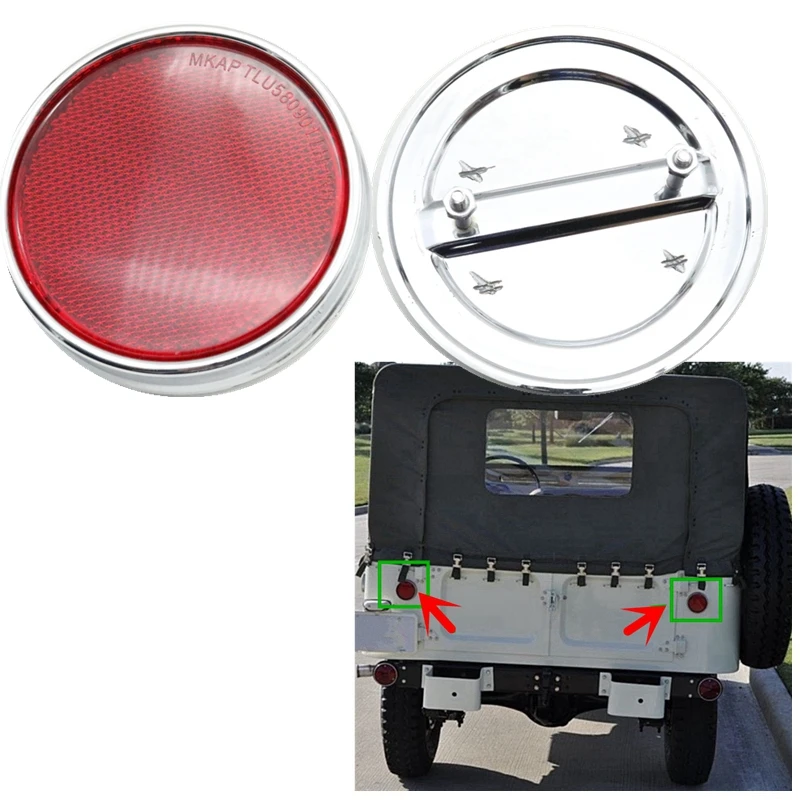 

Car Outer Rear Bumper Reflector Warning Light Lamp For Toyota Land Cruiser FJ25 FJ40 FJ55 1958-1973 OEM 81910-69015