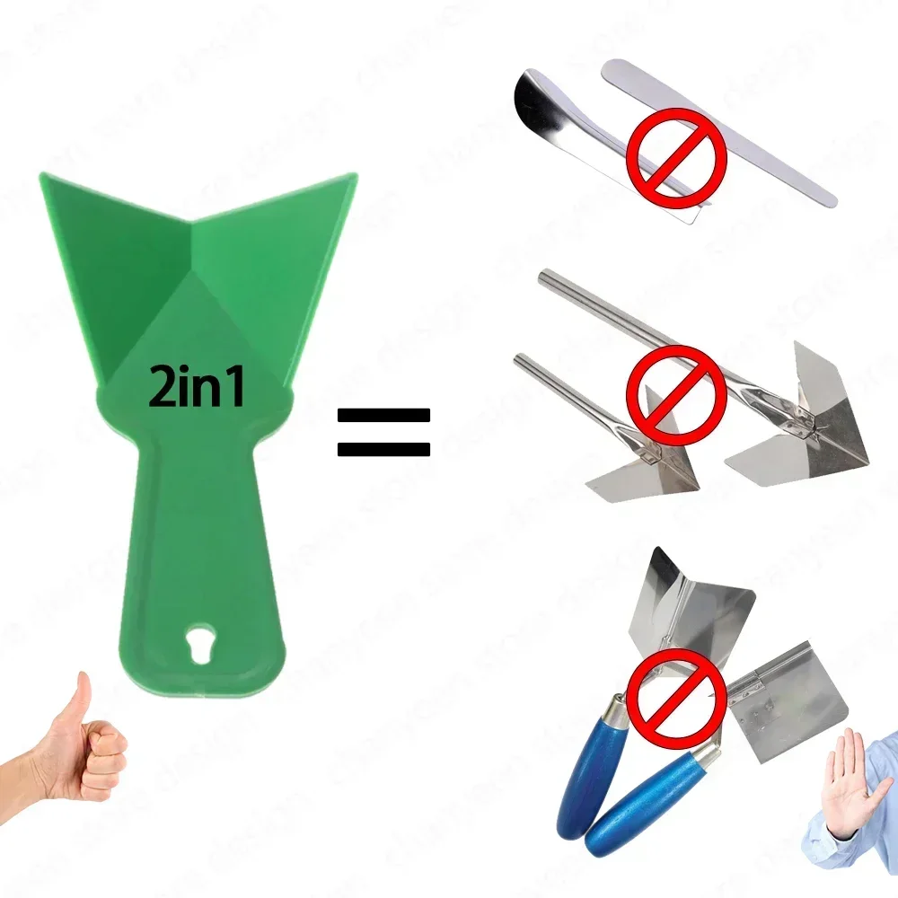 Drywall scraper drywall corner scraper Drywall Corner Scraper Putty Finisher Stucco Shovel Spatula Spade 1pc For Floor Wall Ceramic Tile Grout Construction Tools