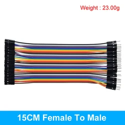 Versatile 40 - Pin Assorted Length Jumper Wire Set - 3PACK (15CM male to female)
