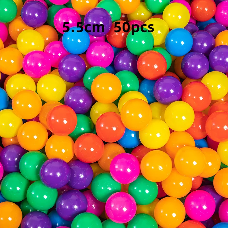 Colorful Soft Ocean Balls for Children's Play Areas - 50 or 100 Piece Set