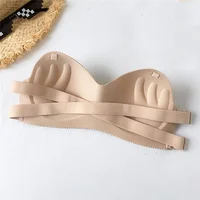 Sexy Backless Invisible Bra Push Up for Women Lingerie Seamless Brassiere No Sewing Bra Black Strapless Bras - Image 5