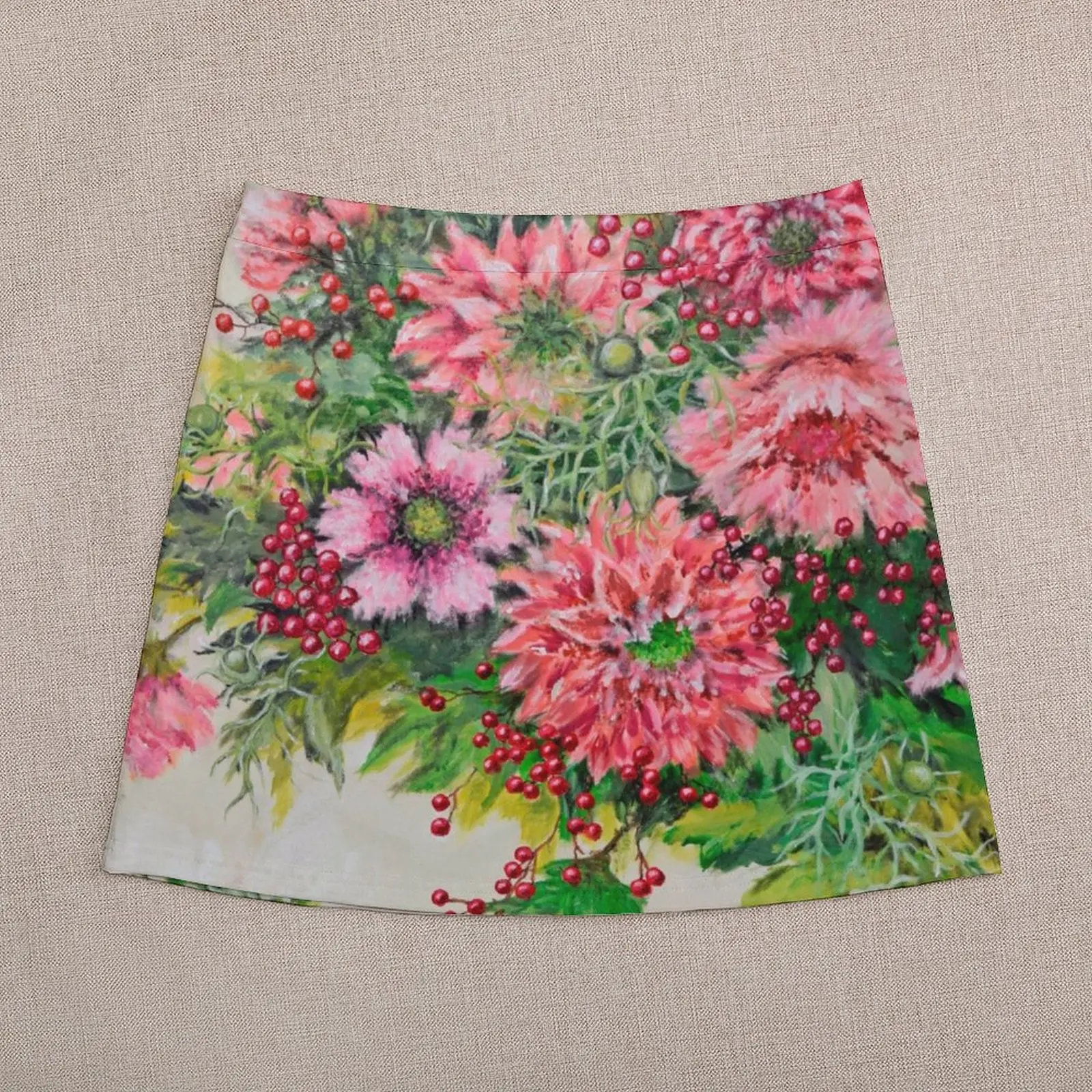 Bursting Blooms Mini Skirt summer skirts Short skirt woman Miniskirt woman