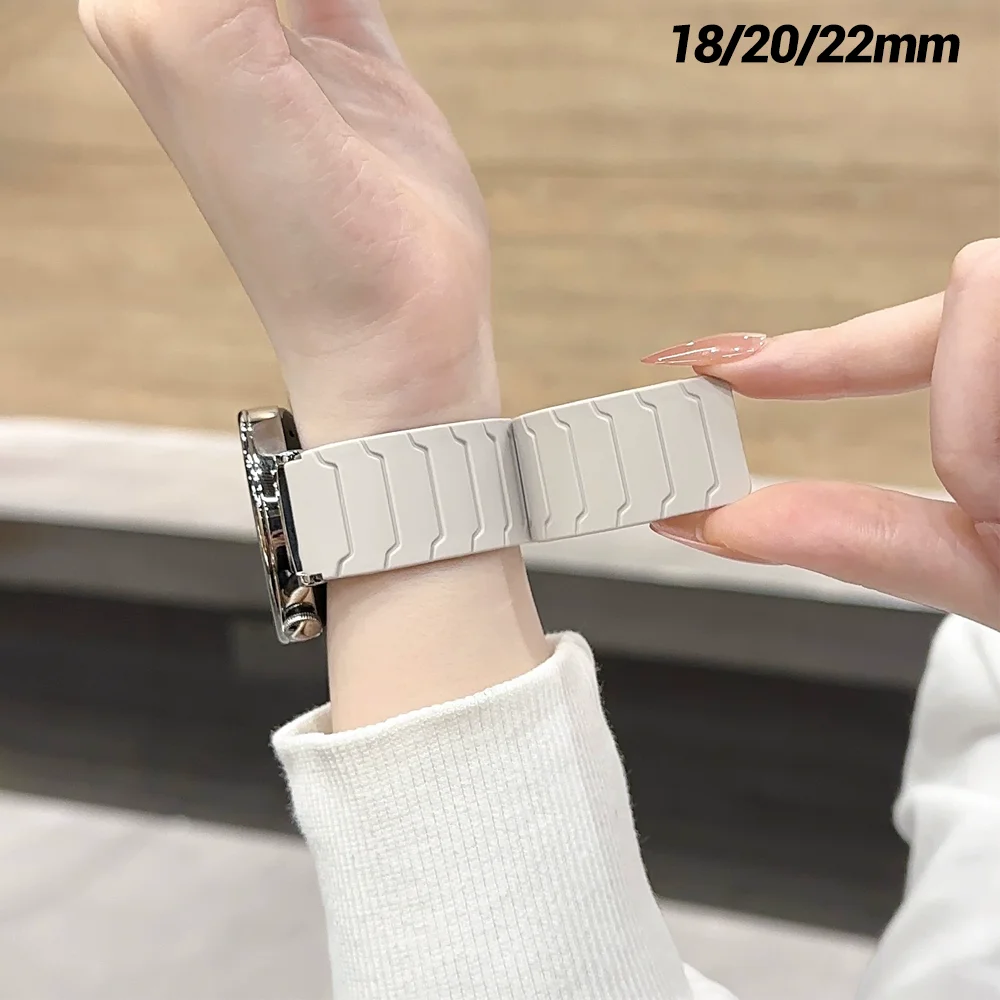 Magnetic Silicone Watch Strap - Adjustable Multi-Size Wristband Accessory