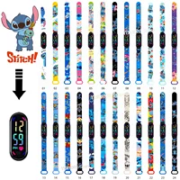 12 PCS Stitch childrens Cartoon Anime Character Luminous Bracelet Watch LED Touch Waterproof Clock Sports Gift Christmas