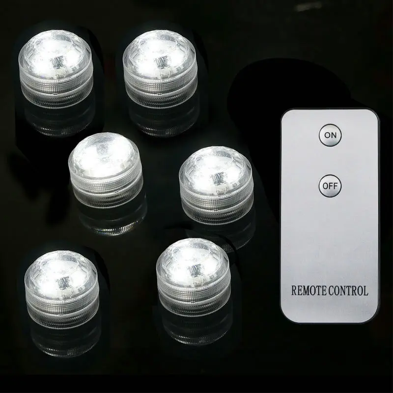 Bougie LED étanche Submersible Avec Télécommande - Pour Décorations Fêtes, Aquariums, Centres De Table - Fonction Flamme Vacillante