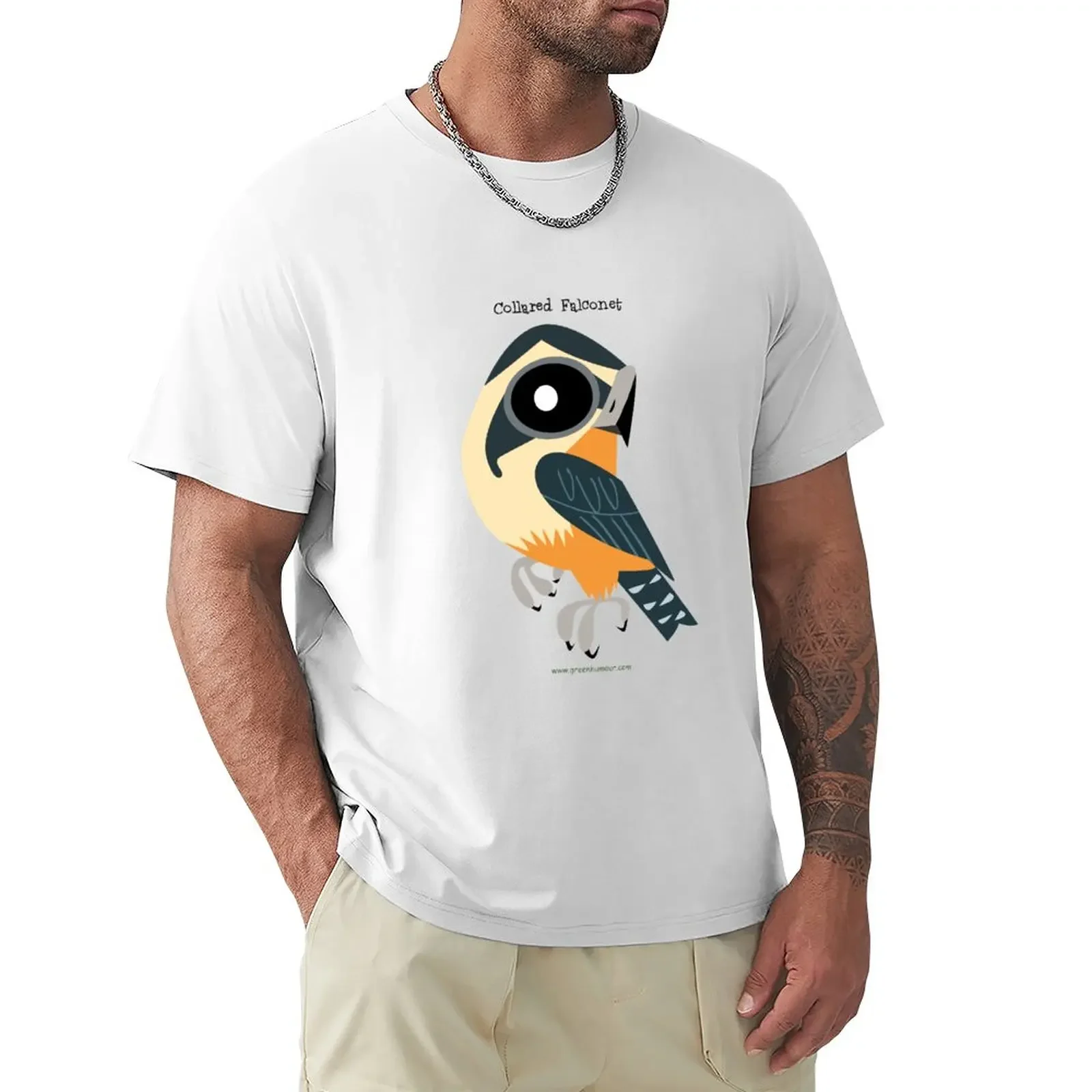 Collared Falconet caricature T-Shirt anime quick drying korean fashion funnys heavyweight t shirts for men maerdy stream t shirt plus sizes graphics funnys tshirts for men