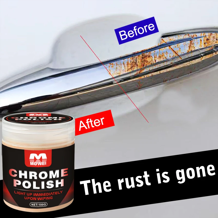 ChromaBond Metal Restorer Gel Chrome Oxidation Eraser NanoShine Tech Waterproof UV Guard For Grilles/Trim 100G Pro Kit