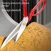 Deli 1 Pcs Professional High Life Tailor's Scissors Embroidery Scissor Multifunction Household Hand Tool Fabric Sewing Cutter 4