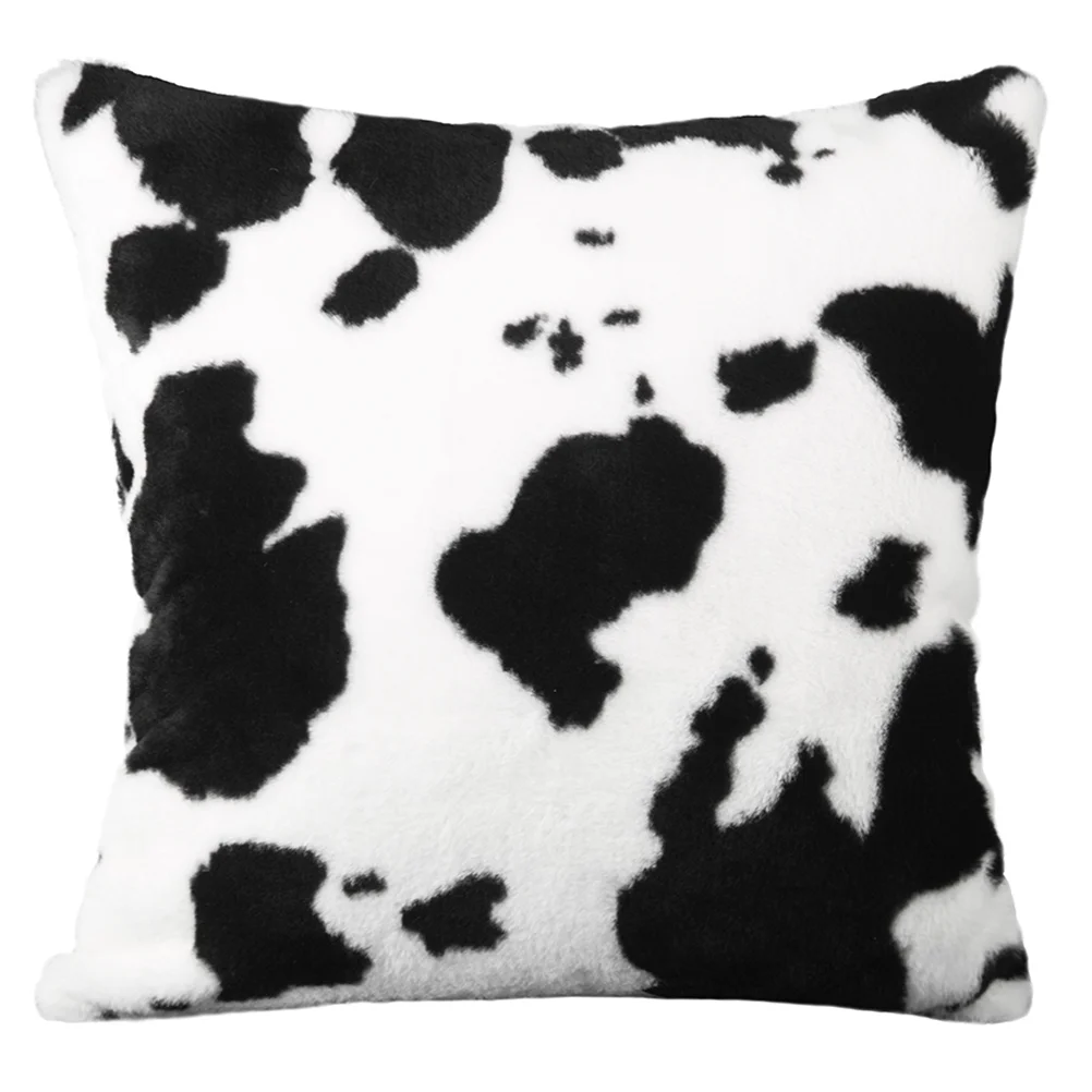 

Throw Pillow Covers Cow Spots Decorative Square Cushion Covers Case for Home