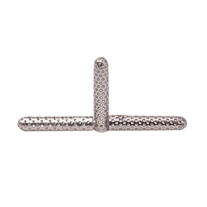 3.8*23mm 부팅 신발 끈 실버 Aglets 4 개/대 운동화 문자열 성격 유행 신발 밧줄 팁 실버 오픈 중공 금속 머리