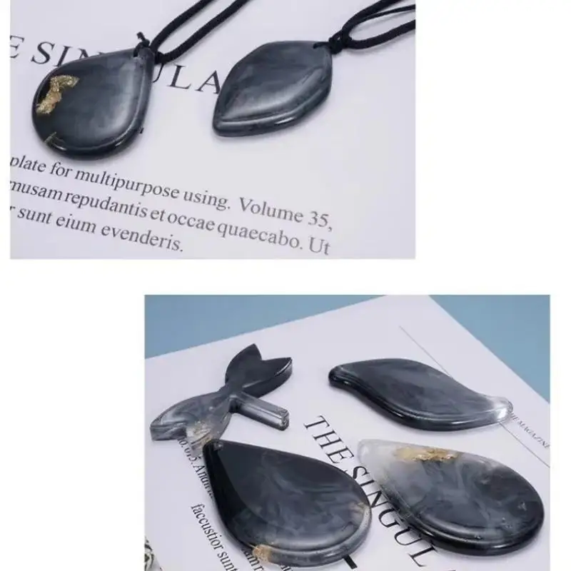 1 Pcs DIY Epoxy Mold Pendant Multi-rule Water Drop Earring Pendant Silicone Mold Suitable Household Handmade Handicrafts Molds