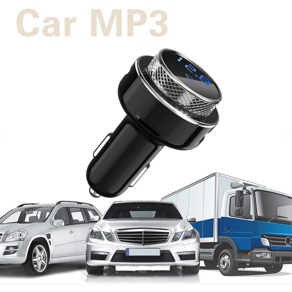 GC16 Car FM Transmitter Wireless Modulator Bluetooth-compatible Handsfree TF U Disk MP3 Player QC3.0 Dual USB QC3.0 Fast Charger