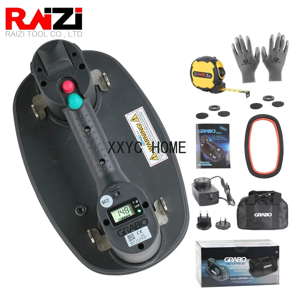 Raizi GRABO Pro version Electric Vacuum Suction Cup with Battery for ...