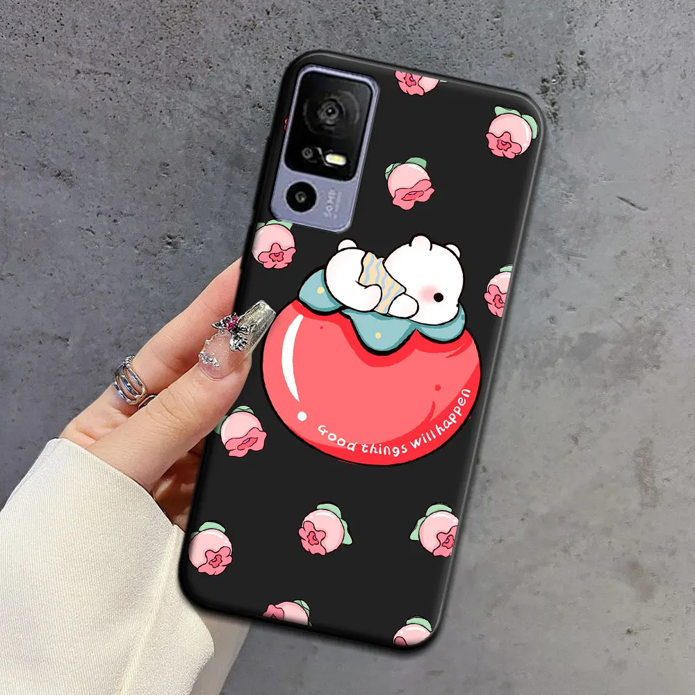 Charming Astronaut Cartoon Soft Silicone TPU Phone Case - Lovely Back Cover