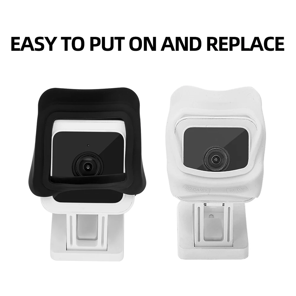 2pcs 야외 감시 카메라 실리콘 케이스 Wyze Cam V3 카메라 보호 커버 스킨과 호환 가능