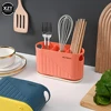 1PCS Simple Fashion Kitchen Storage Rack Fork Chopsticks Spoon Organizer Bracket Multifunction Kitchen Cutlery Drainer Holder 2