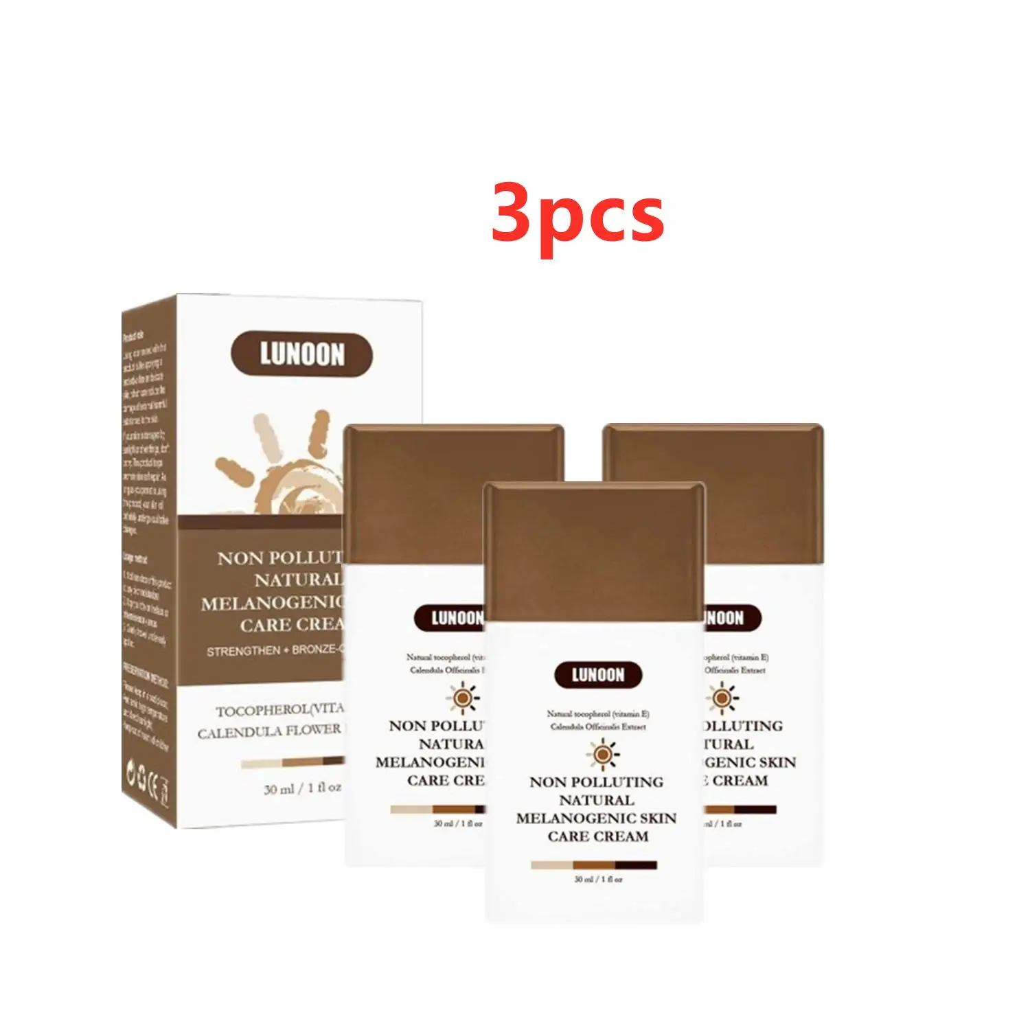 

3PCS Fake Tan Peptide Serums Liquid Dark Self Tanning Serum Drops Face Body Sunbeds Outdoor Cream Sunburn Skin Repair