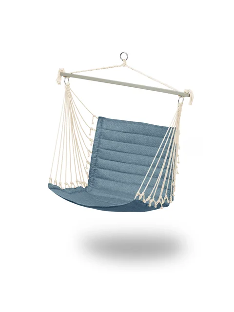 Duck Covers Weekend 27 Inch Quilted Hammock Chair, Blue Shadow patio chair  outdoor furniture  furniture  garden chair 1