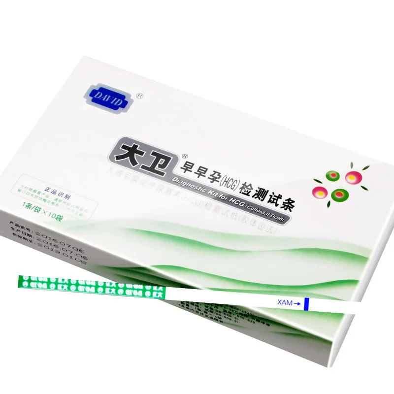 10PCS HCG Test Strips Early pregnancy Testing Kits Comfortable Rapid Urine Measure Over 99% Accuracy Urinal Measuring Tests Item