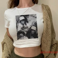 Gothic Punk Style Tokio Hotel T-shirt Crop Top Vest T Shirt Tank Top Fashion Women Cropped Graphic Tshirt Vintage Tees Shirts 2