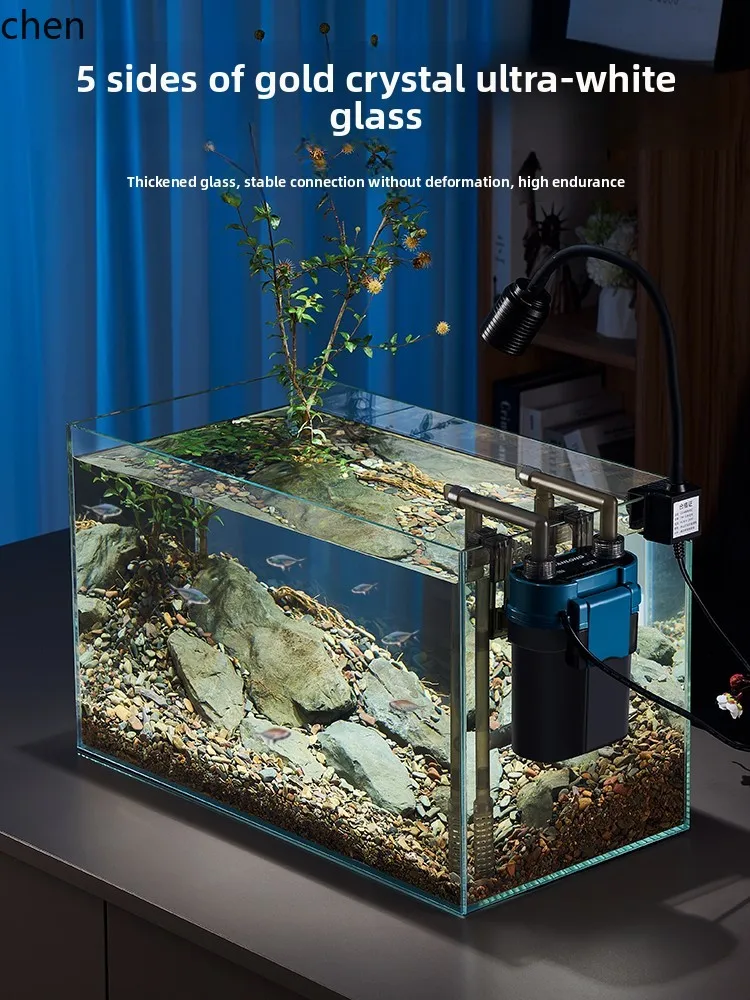 Aquarium rectangulaire en verre YXY, plusieurs tailles pour salon et tortue