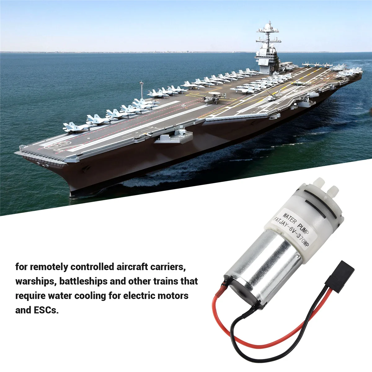 Pompe à eau 370 silencieuse pour bateau RC refroidissement