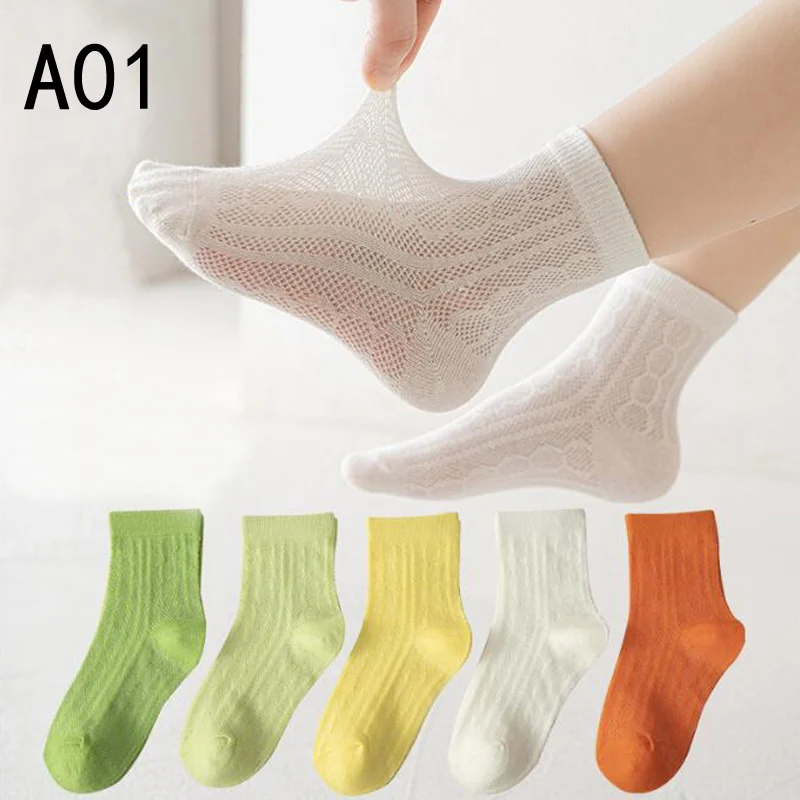 5Pair/lot New Summer Thin Children's Socks 6