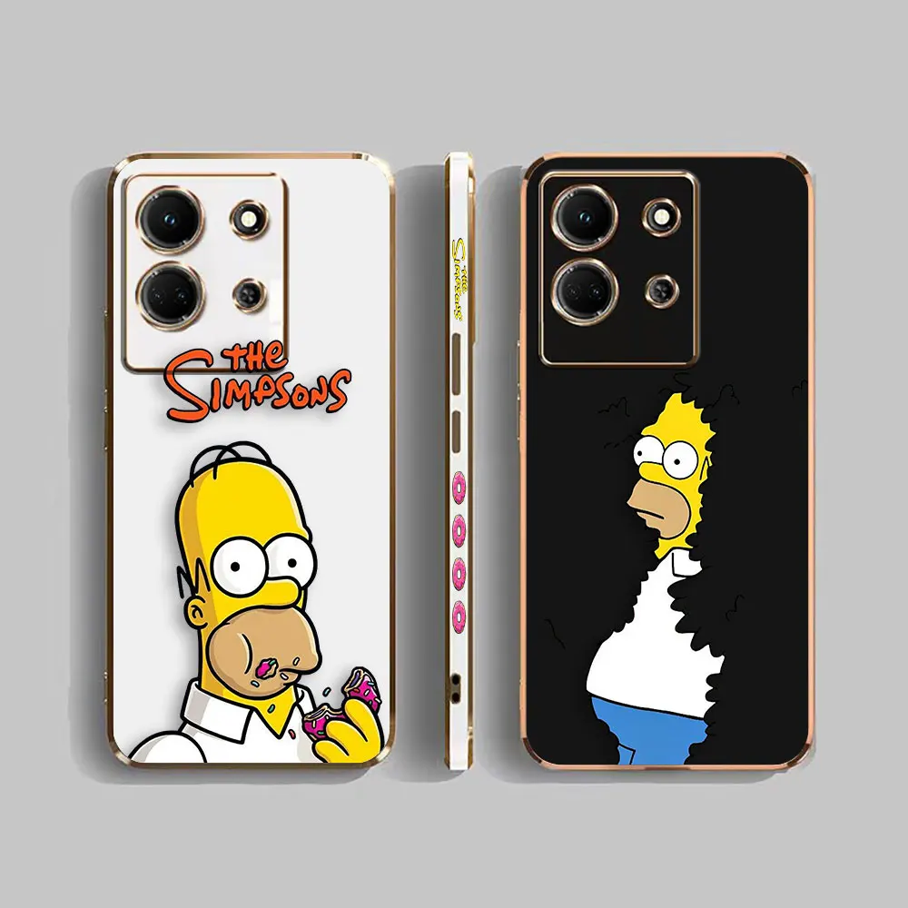 Cover Smooth E-Tpu Custodia Per Telefono Infinix Note 30 12 G96 12I 11 10 10I Smart 5 6 7 8 Zero 20 5G Pro Case Funda The Funny S-Simpsons