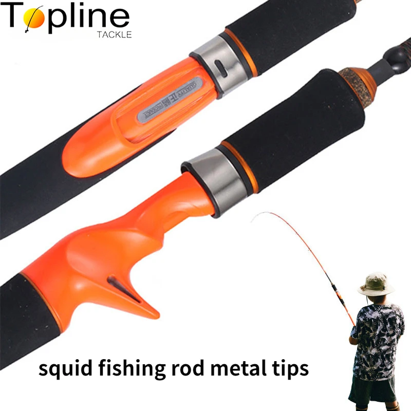 

Topline Tackle 1.68m Squid Boat Fishing Rod Super Light 2 Sections Fishing Jigging Rods Bait 50-200g Slow Pitch Travel Lure Rods