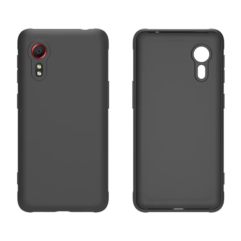 Black Matte Slim Silicone TPU Case - Durable Protective Back Cover and Bumper