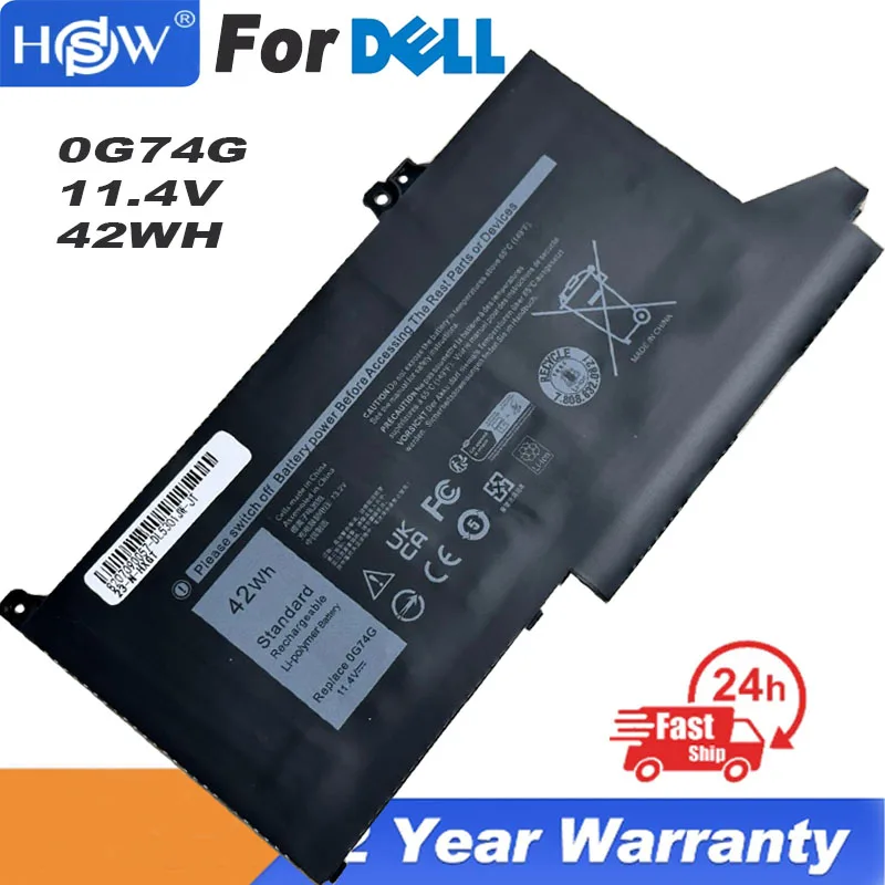 

Аккумулятор для ноутбука onwan 0G74G, OG74G, для Dell Latitude 5300, 5310, 7300, 7400, OG74G, 02PFPW, 11,4 в, 42 Втч