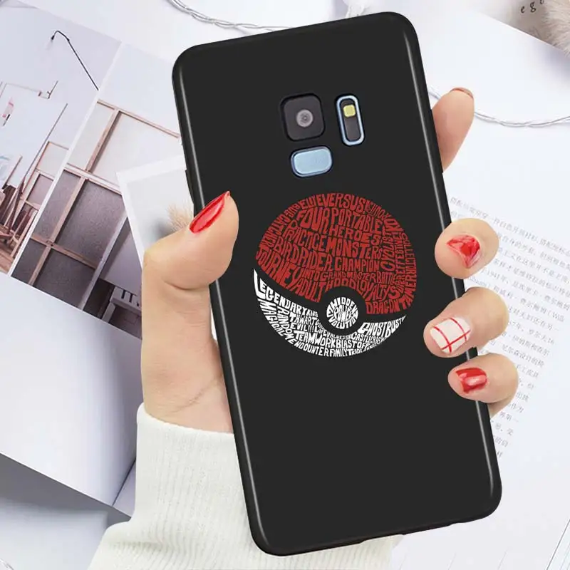 kawaii phone case samsung Hot Anime Pokemon Silicone Case For Galaxy Note 20 10 9 8 Plus Ultra Lite A9 A8 A7 A6 Plus A5 A3 2018 2017 Phone Case kawaii samsung cases